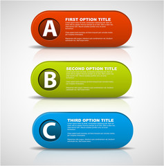 3D vector progress buttons