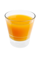 juice in a glasses isolated  on  white