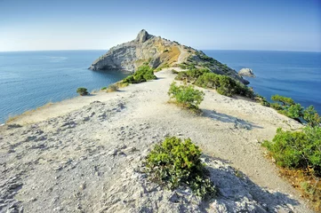 Photo sur Plexiglas Côte Тропа идущая по мысу Капчик. Черное море, Крымский полуостров.
