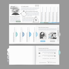 Web site navigation elements with icons: Gallery Image slider