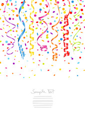 7 Streamer & Confetti Colors A4 Mix