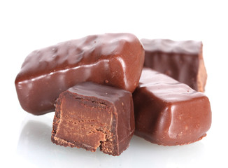 Сhocolate candy isolated on white