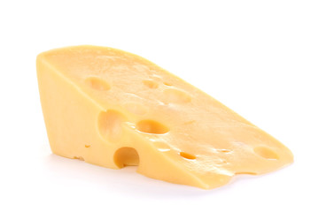 Cheese isolated on white