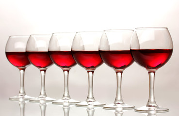 Wineglasses isolated on white