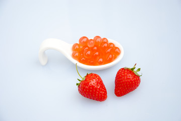 Bubble Tea Perlen rot - Erdbeere