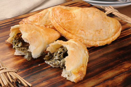 Spinach and feta cheese empanadas