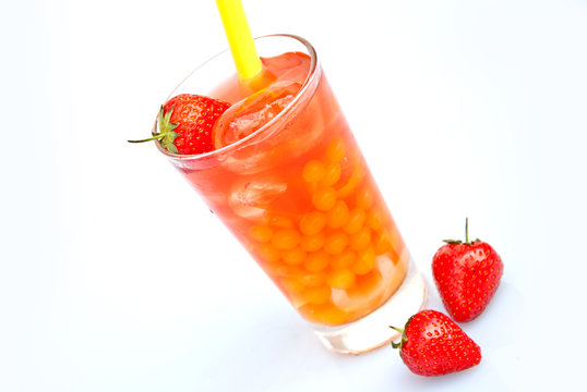 Bubble Tea fruchtig  - Erdbeere, Mango, Orange, Maracuja