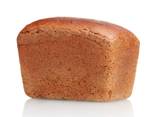 delicious ​​rye bread isolated on white