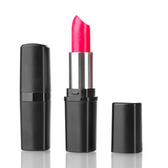 Obraz premium Red lipstick isolated on white background