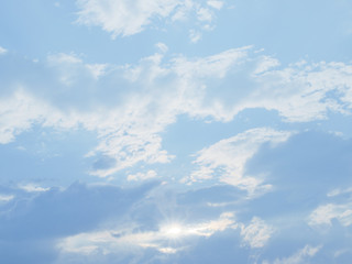 青空と雲と光