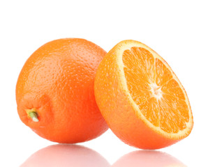 Tasty mandarine isolated on white