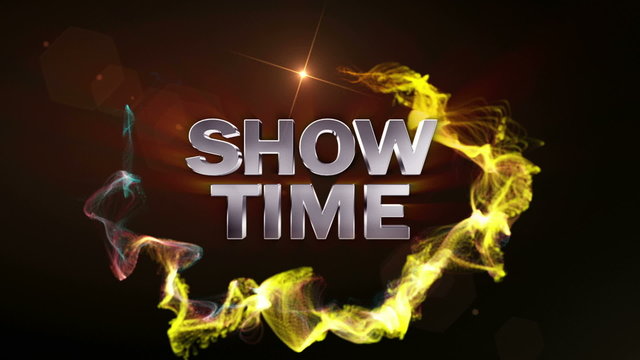 Show Time Two Text in Particle - HD1080