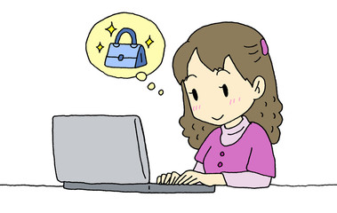 インターネットショッピング女性