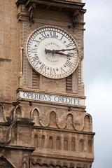 big clock of Palermo Cathedral tower