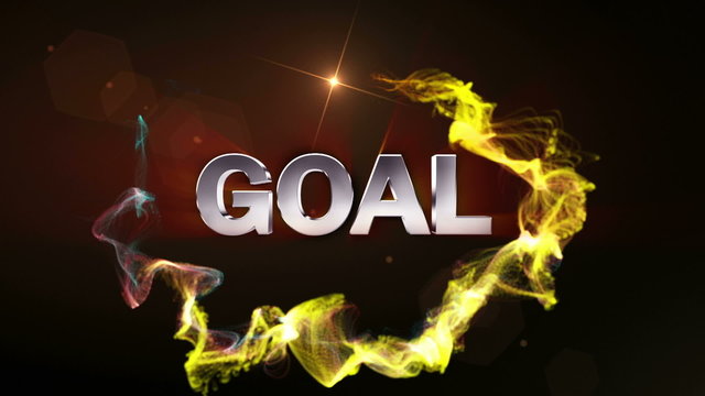 Two Goal Text in Particle - HD1080
