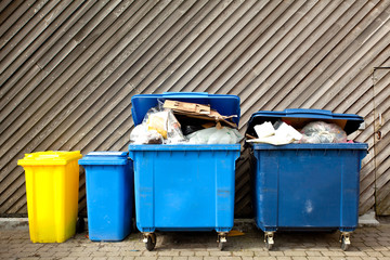 Large wheelie bins