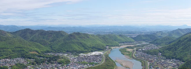 Gardinen 山脈と長良川 © stockfoto