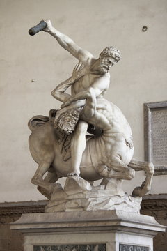 Hercules killing the Centaur Nessus