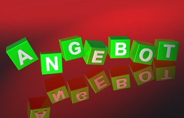 3D Fallende Wuerfel - ANGEBOT II