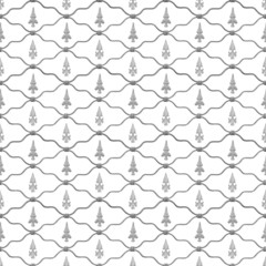 Seamless fleur de lis fence