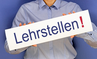 Lehrstellen Schild