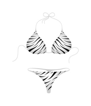 Bikini suit – zebra design