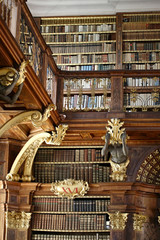 Bibliotheek van Stift Melk in Oostenrijk