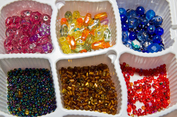 decorative objects to make bracelets and necklaces