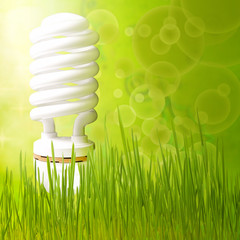 Save energy concept background abstract green