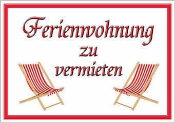 Obraz premium Ferienwohnung zu vermieten