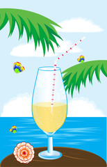 Goblet with drink on background epidemic deathes