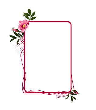 rose flower frame