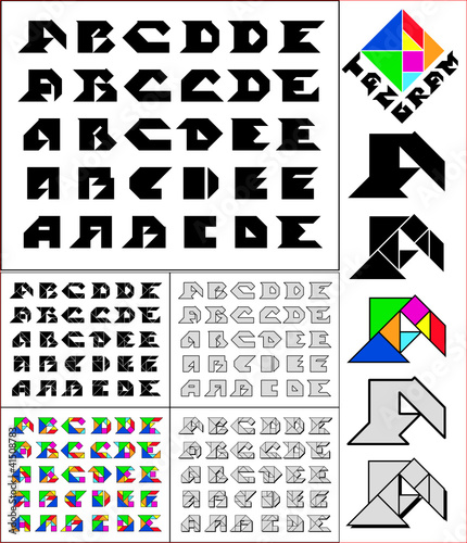Amsterdam Tangram Font