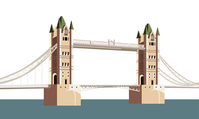 the ancient bridge over the river