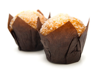 muffins all'albicocca con granella di zucchero