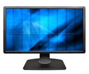 Computer screen isolated on white background