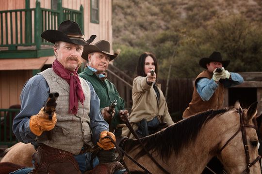 Four Tough Western Robbers