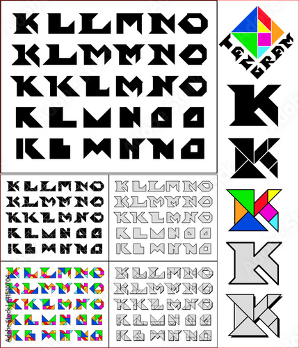 Tangram Fonts - 4 styles - FontSpace