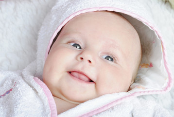 small beautiful newborn girl