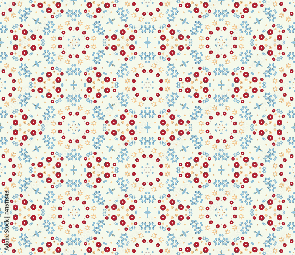 Aufkleber seamless decorative color retro pattern