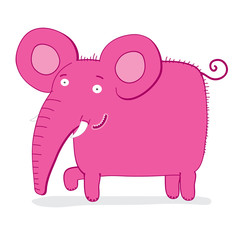 elephant - pink