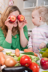 Vegetable salad preparation