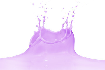 splashing milk