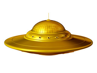 Unidentified Flying Object, „ufo“ in pure gold