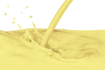 splashing milk