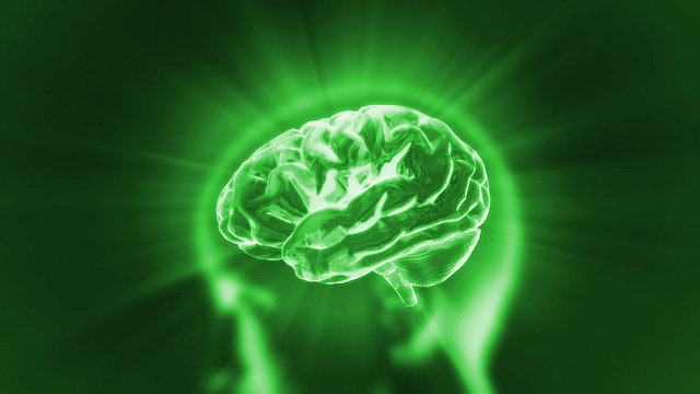 brain green flare