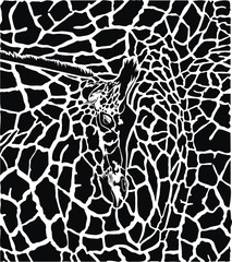 Giraffe pattern background