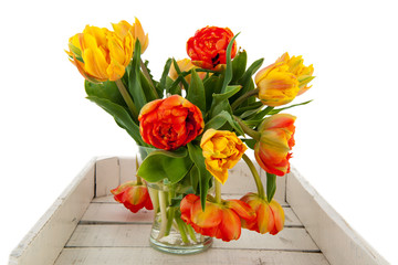 Bouquet double tulips