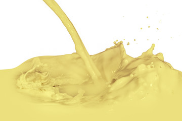 splashing milk