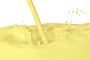 splashing milk